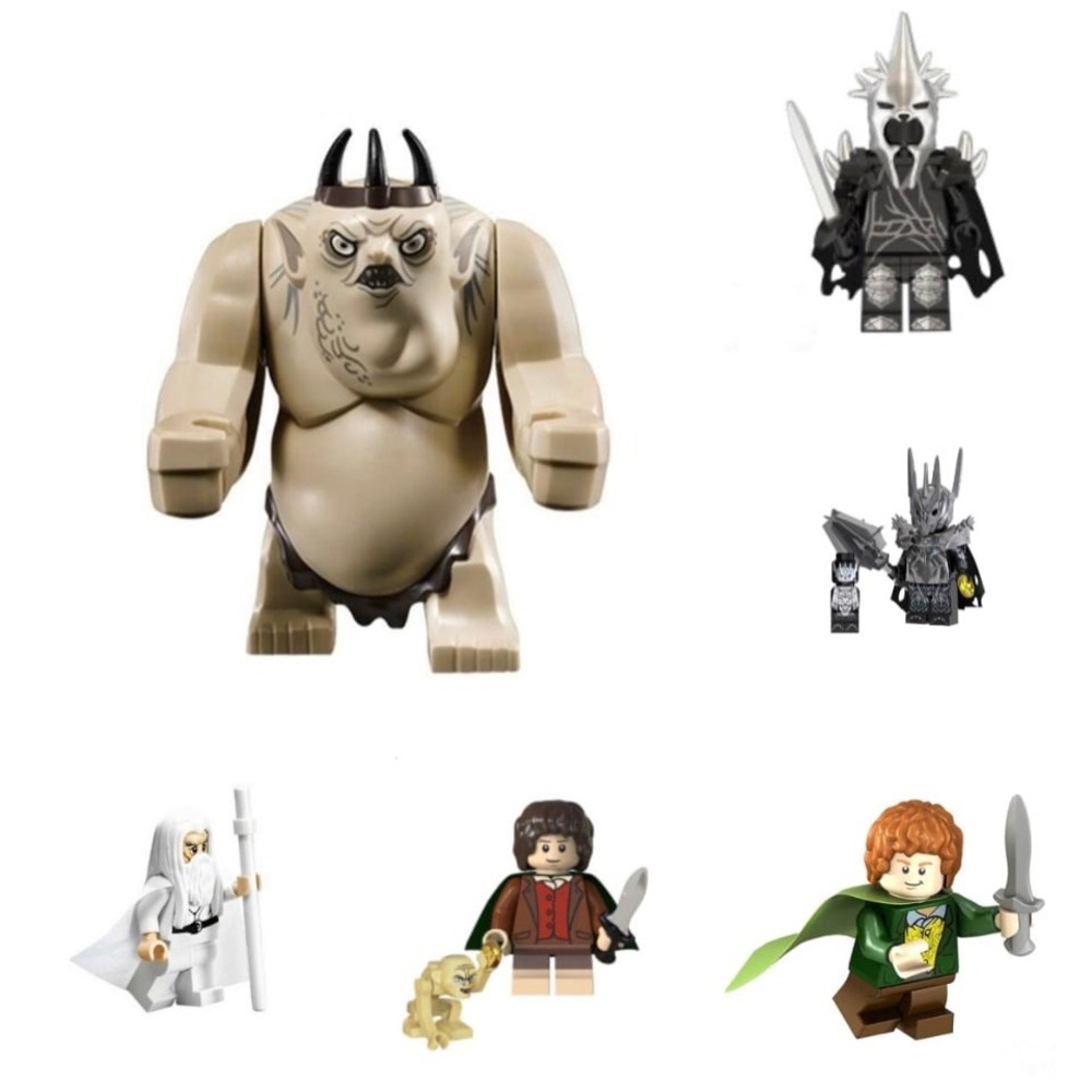 Lord Of The Rings Custom Minifigure Collection set of 6 New!